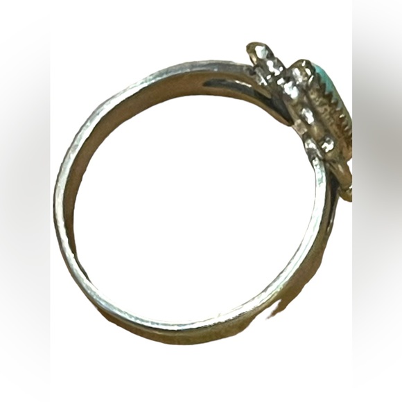 Vintage Sterling silver Bell Trading post Southwestern Turquoise  ring 925 - Picture 8 of 9